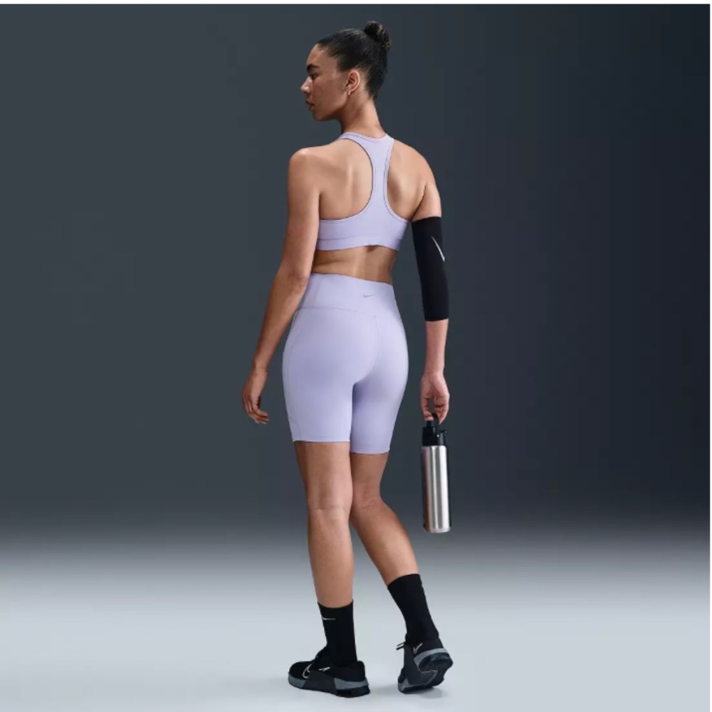Nike Women's One High-Waisted 8" Biker Shorts // Colour: Lilac Ice